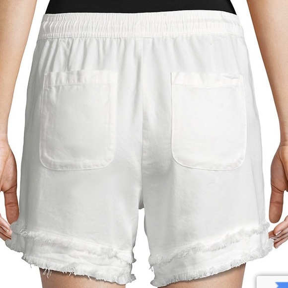 Sals Fifth Avenue double fringed shorts with drawstring tassel ties - Picture 2 of 2